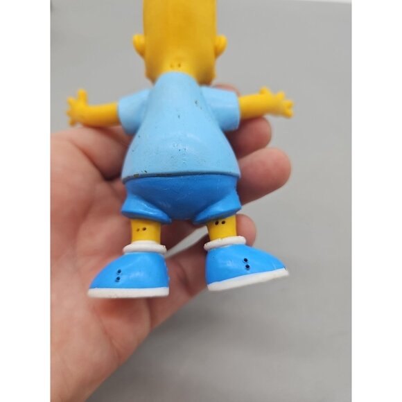 Vintage The Simpson's Bart Simpson Bendable Rubber Figure Toy Jesco 1990 - Picture 8 of 12